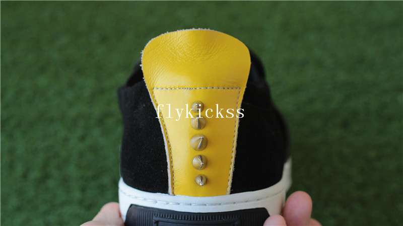 Fendi Spikes Sneaker Low Black Yellow Eye